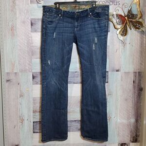 Paige Jimmy Jimmy Maternity Denim Jeans Distressed Stretch Cute Comfy Sz 32 1223